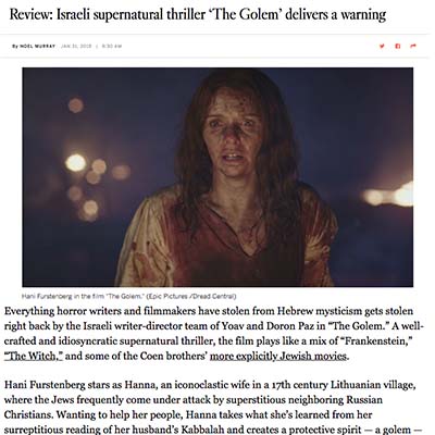 Review: Israeli supernatural thriller ‘The Golem’ delivers a warning